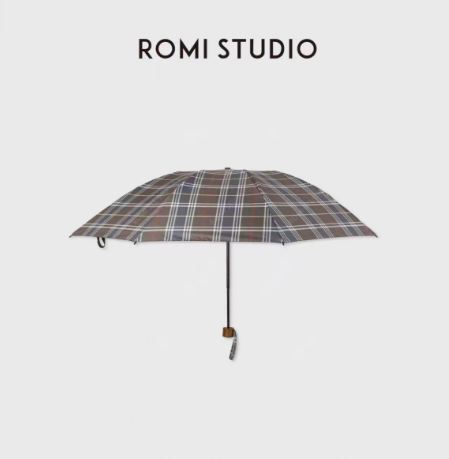 ROMI STUDIO 首饰袋 便捷收纳防晒遮阳伞复古格纹雨伞RWCLP36113