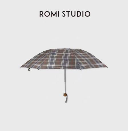 ROMI STUDIO 首饰袋 便捷收纳防晒遮阳伞复古格纹雨伞RWCLP36113 商品图0