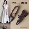 ZHR法式复古扣饰粗跟玛丽珍鞋女鞋2026新款百搭通勤轻便增高单鞋 商品缩略图1