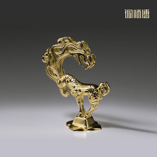 铜师傅 陕西历史博物馆系列《神兽金饰铜摆件》青铜摆件 商品图3