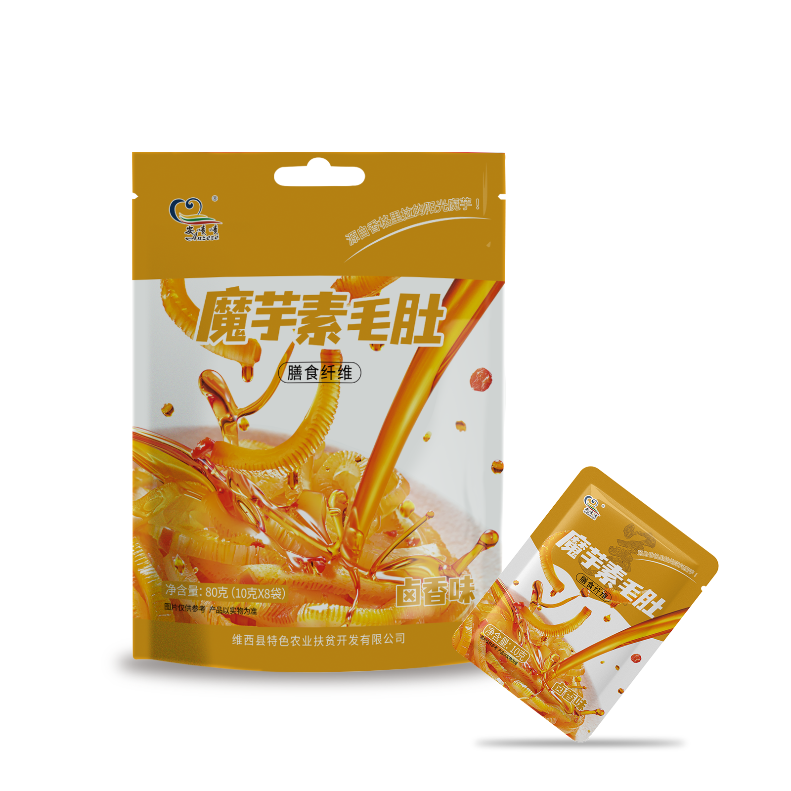 即食魔芋袋中袋（卤香味）80g/袋