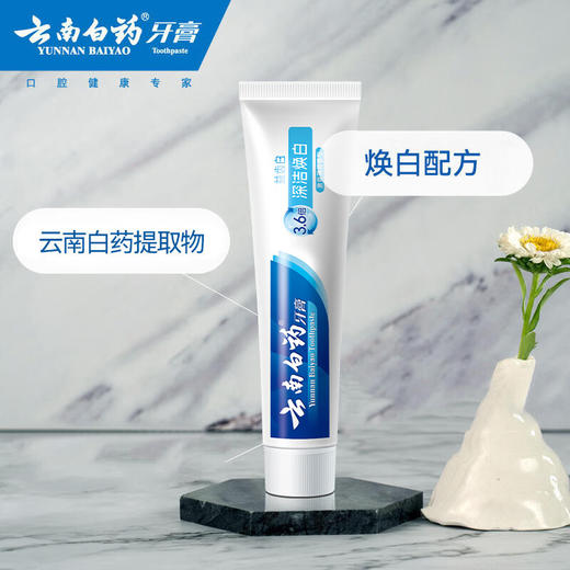 【官方正品】云南白药牙膏益齿白120g深洁焕白缓解牙龈问题营养牙周 商品图3