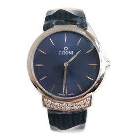 【全新】TITONI 梅花TQ 42912 S-ST-591石英机芯32MM（女款）Mademoiselle优雅伊人系列精钢；镶嵌施华洛世奇水钻170426NJ115