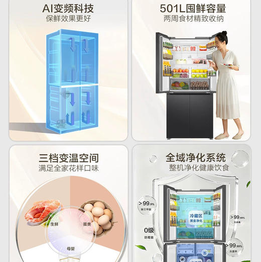 海尔（Haier）冰箱 BCD-501WGHTDEDS9U1 商品图4