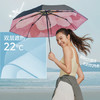 蕉下（beneunder）防紫外线遮阳伞三折双层黑胶晴雨伞防晒伞BM011蓝铃 商品缩略图0