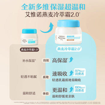 艾惟诺（Aveeno）艾维诺婴儿面霜儿童宝宝润肤乳 换季舒缓燕麦滋润保湿面霜55g+48g 商品图1