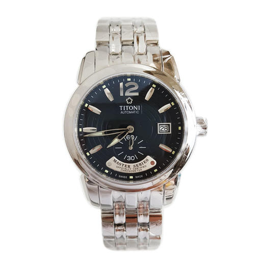 【99新】TITONI 梅花83688 S-296天文台认证自动机械机芯日期显示40MM（男款）Master Series大师系列精钢180426NJ20 商品图0