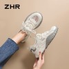【猪皮垫】ZHR网面透气德训鞋夏季新款浅紫甜美阿甘鞋休闲运动鞋 商品缩略图9