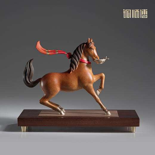 铜师傅 陕西历史博物馆系列《盛世华章 · 舞马献瑞铜摆件》摆件 商品图1