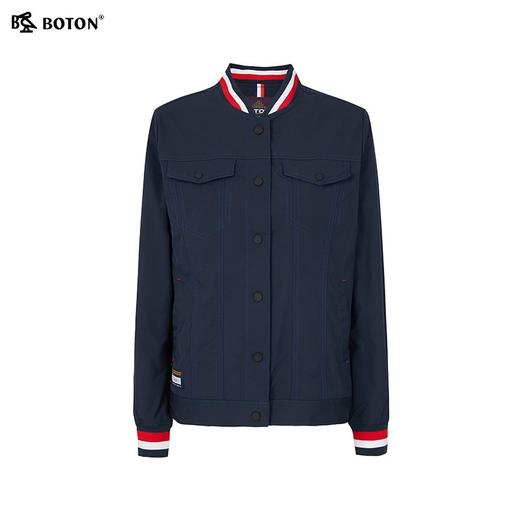 波顿女士春秋季短款飞行夹克棒球服长袖百搭外套LJ870121 商品图5