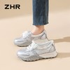 ZHR则则绣花蕾丝网面透气德训鞋阿甘鞋2026夏季新款运动休闲鞋女 商品缩略图4