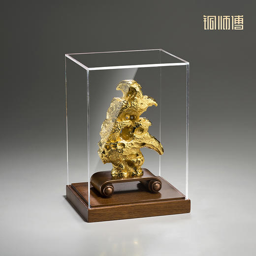 铜师傅《祥龙石》上新了故宫联名 创意家居装饰品客厅书房铜摆件 商品图4