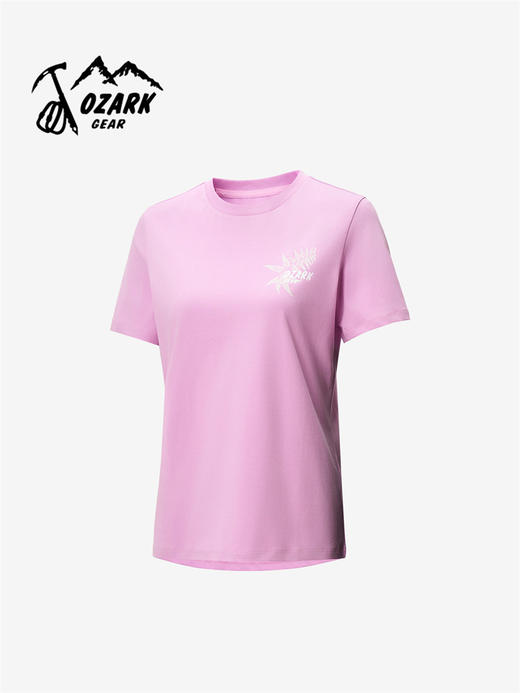 OZARK奥索卡26春夏新品短袖吸湿排汗透气户外抗菌凉感圆领T恤女款OAGWT2622122 商品图0