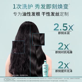 欧莱雅透明质酸水润润发乳500ml 无硅油护发素润发 商品图3