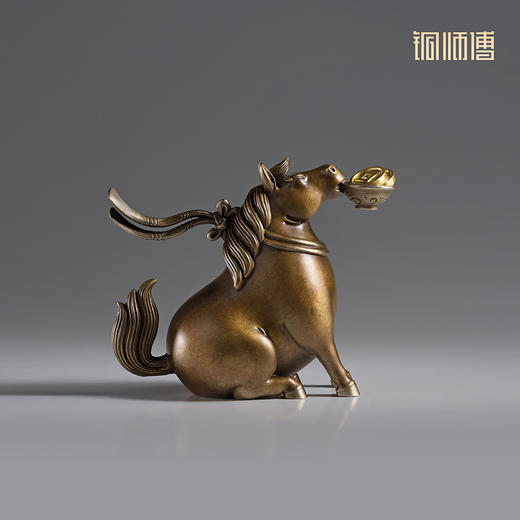 铜师傅《立马发财铜摆件》《马上有钱铜摆件》陕西历史博物馆系列 商品图1
