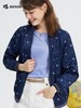 波顿女士春秋季棒球服潮流时尚美式休闲印花短款长袖外套LJ862120 商品缩略图3