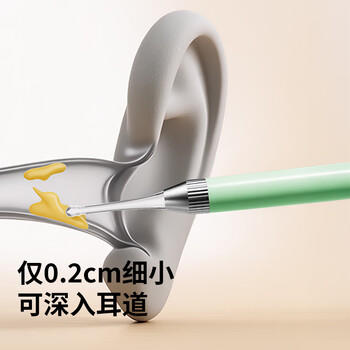 易简（yijan）儿童挖耳勺掏耳朵神器婴儿发光掏耳勺新生儿宝宝扣耳屎镊子套装 商品图1