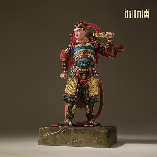 铜师傅《双林寺韦陀》客厅桌面菩萨铜摆件 家居装饰工艺品 商品图1