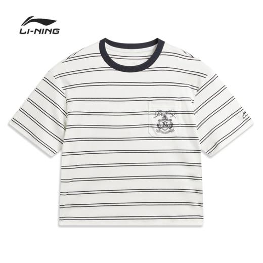 李宁女子宽松短袖文化衫AHSW218 商品图3