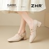 ZHR法式复古扣饰粗跟玛丽珍鞋女鞋2026新款百搭通勤轻便增高单鞋 商品缩略图4