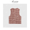 PanYiXiu/潘依绣【红茶玛奇朵】100%亚麻设计感叠穿格纹马甲7080T 商品缩略图2
