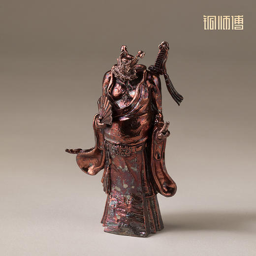 铜师傅《钟馗神威》客厅桌面紫铜摆件 家居装饰工艺品摆件 商品图1