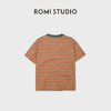 ROMI STUDIO“慵懒随性”复古撞色砂洗肌理感圆领短袖T恤RWDSSD1754 商品缩略图1