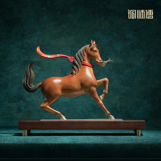 铜师傅 陕西历史博物馆系列《盛世华章 · 舞马献瑞铜摆件》摆件 商品图0