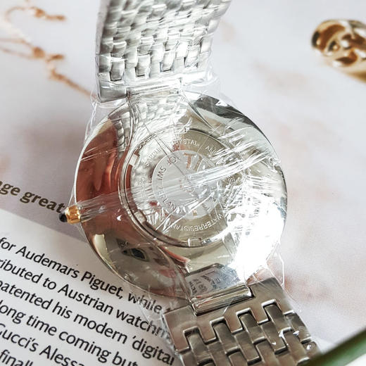 【99新】TITONI 梅花TQ 52926 SY-340石英机芯37MM（男款）纤薄系列精钢镀金160426NJ36 商品图7