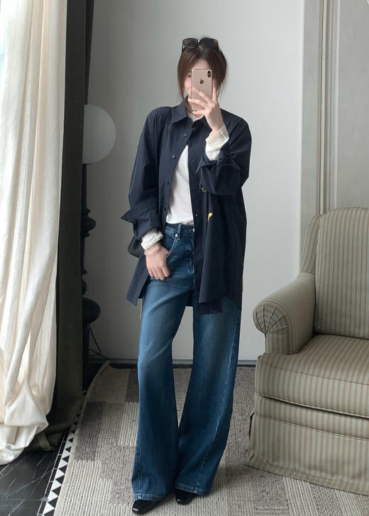 【门店同款】ENJOY春季趣味刺绣长袖衬衫 170551868 商品图2