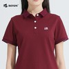 波顿夏季简约净色Polo衫 女士气质翻领短袖上衣 商品缩略图3