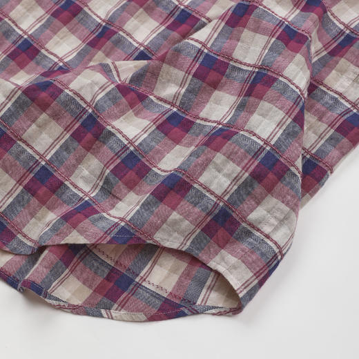 ROMI STUDIO“格纹经典”超细长绒棉空气感色织开襟衬衫 RWCSSG7505 商品图4