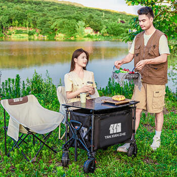 探险者（TAN XIAN ZHE）露营车推车迷你超轻聚拢溜娃买菜狗狗宠物推车 商品图3