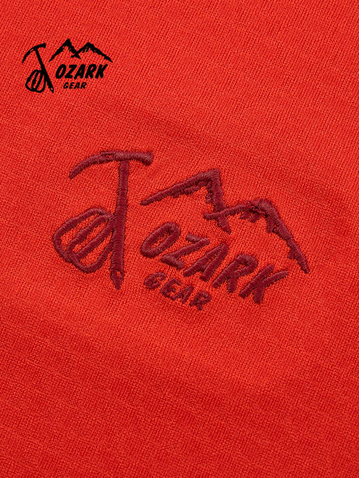 OZARK奥索卡26新品骐骥红限定防晒UPF100运动户外微拉绒长袖女款OAGWT2612133 商品图3