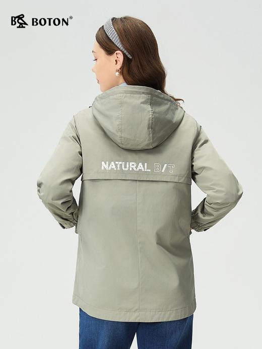 波顿女士春秋美式休闲连帽夹克百搭宽松户外防风外套LJ866320 商品图2