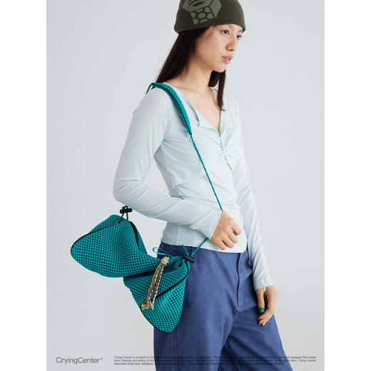 CryingCenter 洞眼布饺子中号单肩斜挎饺子包 哭喊中心 商品图2