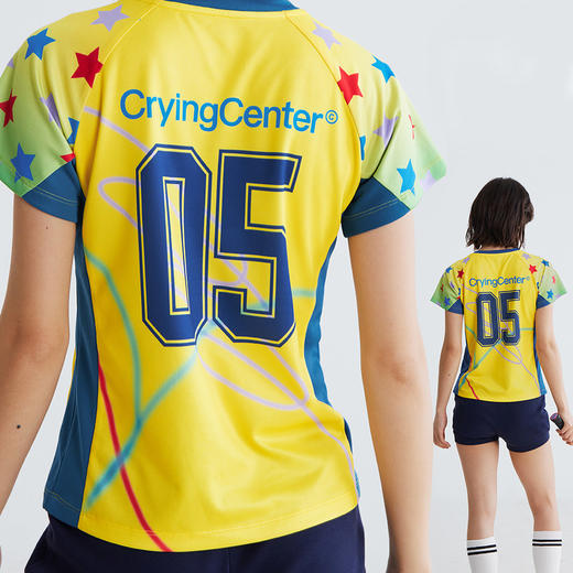 CryingCenter星星插肩短袖速干拼接球服 哭喊中心 商品图3