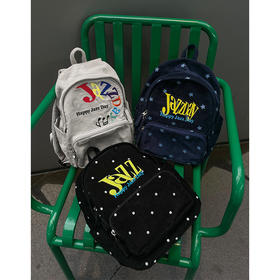 CryingCenter 灯芯绒刺绣波点小号双肩包 哭喊中心