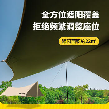 探险者（TAN XIAN ZHE）天幕帐篷户外露营超大黑胶防晒八角天幕便携式野餐遮阳防晒 商品图2