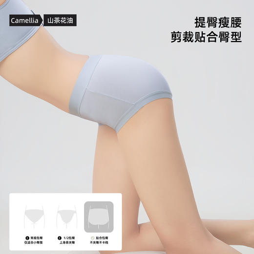 QIUBAN秋板A类棉莫山茶花内裤 无痕轻盈无束缚 M70 商品图8