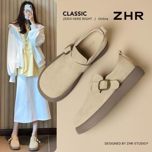 ZHR则则复古厚底勃肯鞋女鞋2026春季新款软底增高百搭休闲鞋 商品图8
