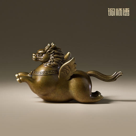 铜师傅《萌版龙马（上新了故宫联名）》客厅桌面生肖马摆件吉祥物 商品图2