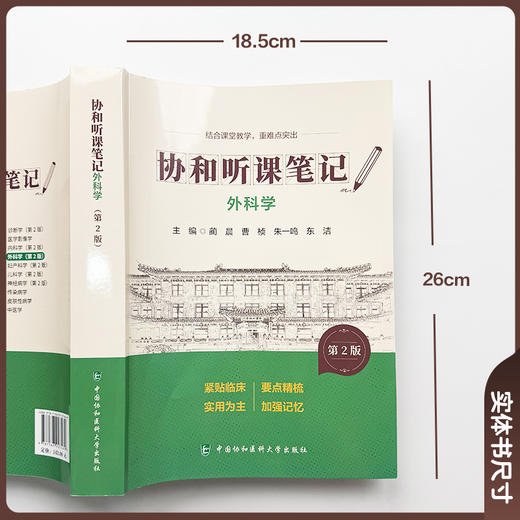 协和听课笔记 外科学 第2版 蔺晨 曹桢 朱一鸣 东洁 主编 结合课堂教学 重难点突出 9787567927469 中国协和医科大学出版社  商品图2