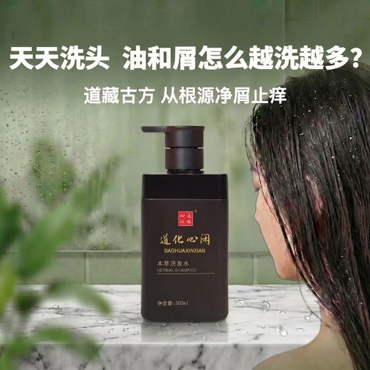 古方本草洗发水300ml 清爽去屑控油防脱固发 草本植萃洗发液 商品图2