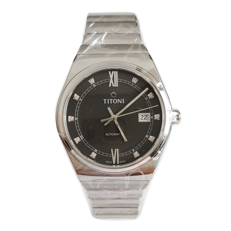 【全新】TITONI 梅花83751 S-630自动机械机芯日期显示39.5MM（男款）Impetus Classic系列精钢180426NJ04