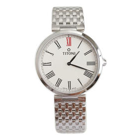 【全新】TITONI 梅花TQ 52718 S-608石英机芯37MM（男款）纤薄系列精钢160426NJ54