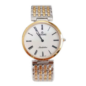 【全新】TITONI 梅花TQ 52926 SY-340石英机芯37MM（男款）纤薄系列精钢镀金160426NJ36