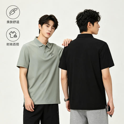 多威新款排汗透气宽松休闲男款polo衫短袖2232259 商品图1