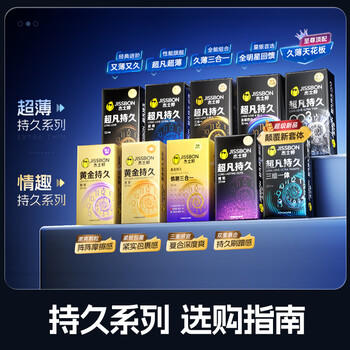 杰士邦超凡持久三合一16延时避孕套男专用持久防早泄敏感情趣超薄安全套 商品图1