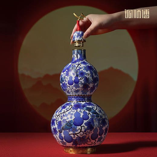 铜师傅《平安福禄》《福禄双全》客厅紫铜葫芦摆件 家居工艺品 商品图3